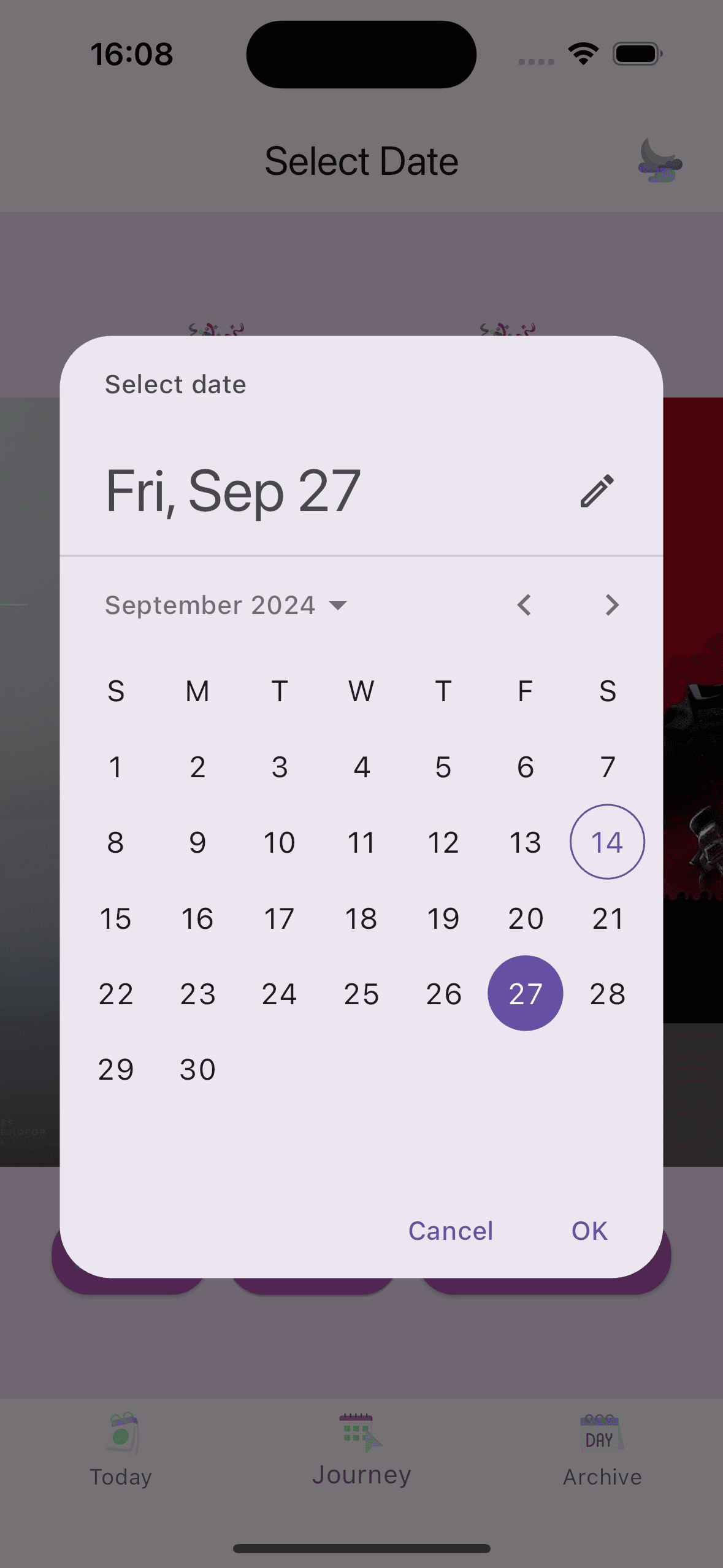 Select Date